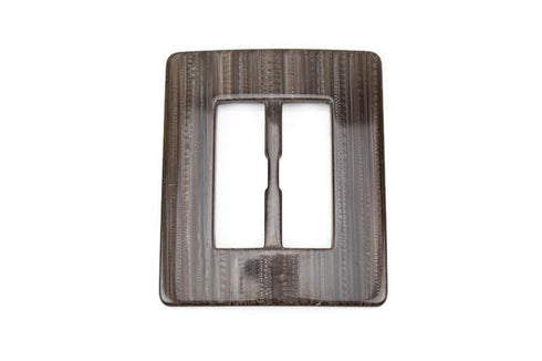 Warm Gray Dark Brown Large Slide Buckle 4-1/8 inches x 3-3/8 inches NTN00046